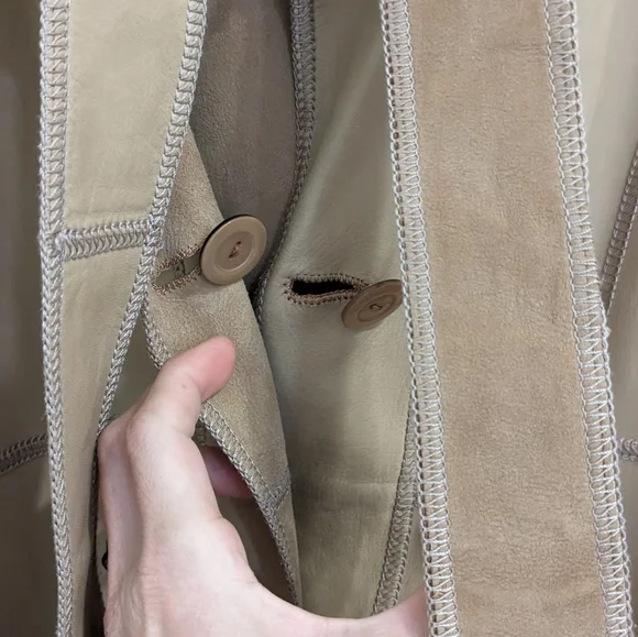 INCREDIBLE PERA PELLE Reversible ITALIAN Leather/Suede Jacket- L - Picture 8 of 12